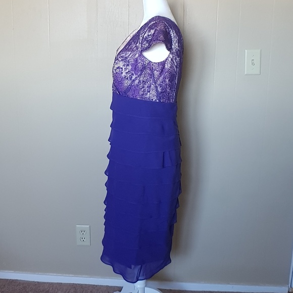 IZIDRESS Lace Purple Cocktail Dress - Picture 2 of 8